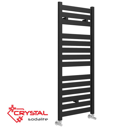 Стоманена лира CRYSTAL SODALITE STRAIGHT BLACK MATT 1150x500, 488W