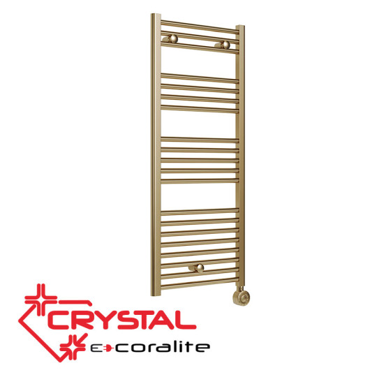 [parent_category] - Електрически лири - Електрическа лира за баня CRYSTAL E-CORALITE SB-Brass, 500W