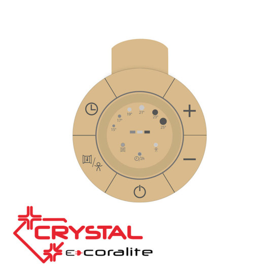 [parent_category] - Електрически лири - Електрическа лира за баня CRYSTAL E-CORALITE SB-Brass, 500W