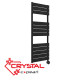 [parent_category] - Електрически лири - Електрическа лира за баня CRYSTAL E-PEARL BLACK MATT, 500W