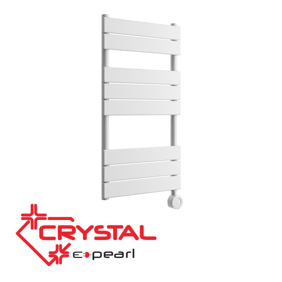 [parent_category] - Електрически лири - Електрическа лира за баня CRYSTAL E-PEARL WHITE, 300W