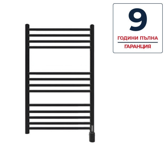 [parent_category] - Електрически лири - Електрическа лира за баня TEDAN EUROPA BLACK  500W