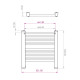 [parent_category] - Електрически лири - Електрическа лира за баня TEDAN Seline 250W