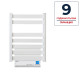 [parent_category] - Електрически лири - Електрическа лира за баня TEDAN ZINNIA TURBO 500W + 1000W
