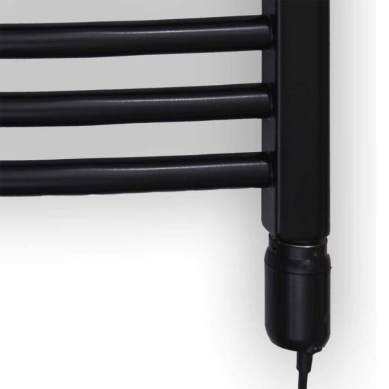 [parent_category] - Електрически лири - Електрическа лира за баня TEDAN EUROPA BLACK  500W