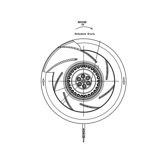 [parent_category] - Вентилатори нагнетателни - Вентилатор нагнетателен центробежен 800m3/h-100W