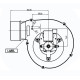 [parent_category] - Вентилатори за димни газове - Вентилатор димни газове 170m3/h-55W Датчик Хол