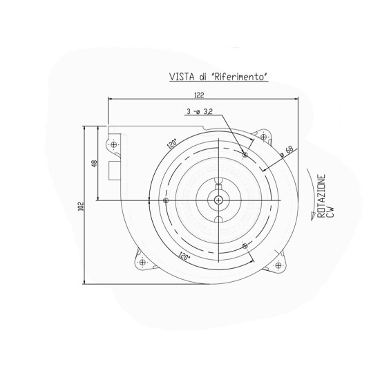 [parent_category] - Вентилатори нагнетателни - Вентилатор нагнетателен 70m3/h-28W
