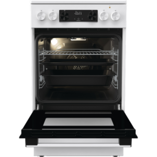 [parent_category] - Големи готварски печки - Голяма готварска печка  Gorenje GEC5C42WG, 70л, стъклокерамичен плот