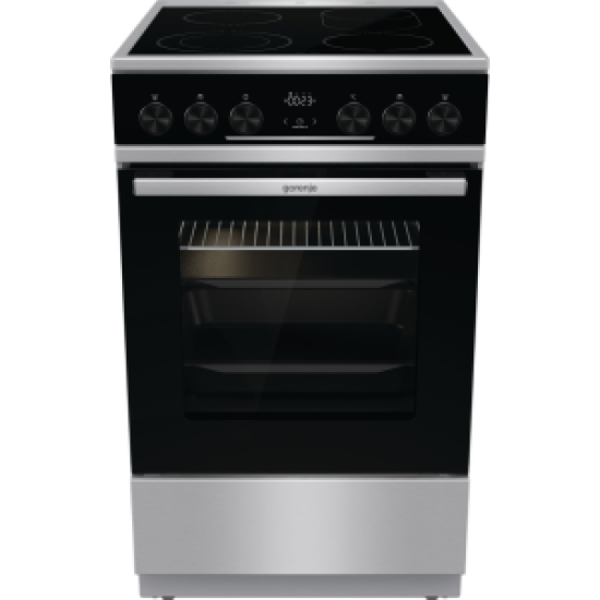 Голяма готварска печка  Gorenje GEC5C61XPA, 70л, стъклокерамичен плот