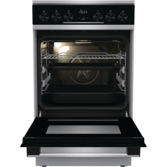 Голяма готварска печка  Gorenje GEC5C61XPA, 70л, стъклокерамичен плот