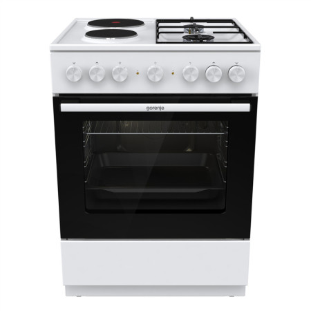 Голяма готварска печка  Gorenje GK6B40WG, 71л, комбинирана