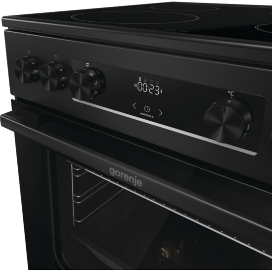 [parent_category] - Големи готварски печки - Голяма готварска печка  Gorenje GEC6C40BG, 71л, стъклокерамичен плот