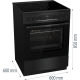 [parent_category] - Големи готварски печки - Голяма готварска печка  Gorenje GEC6C40BG, 71л, стъклокерамичен плот