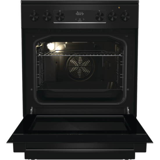 [parent_category] - Големи готварски печки - Голяма готварска печка  Gorenje GEC6C40BG, 71л, стъклокерамичен плот