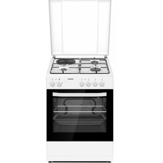 [parent_category] - Големи готварски печки - Голяма готварска печка Heinner HFSC-S60E1HSWH, 62л, комбинирана