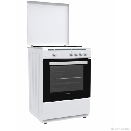 Голяма готварска печка Heinner HFSC-V60WH, 62л, газова