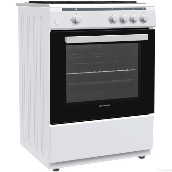 [parent_category] - Големи готварски печки - Голяма готварска печка Heinner HFSC-V60WH, 62л, газова
