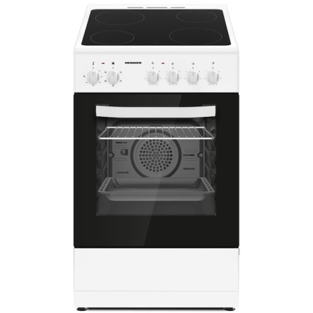 Голяма готварска печка Heinner HFSC-S56E4VWH, 43л, стъклокерамичен плот