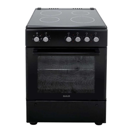 Голяма готварска печка Muhler ELC-VC601EB, 64л, витрокерамичен плот