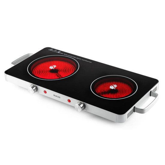 [parent_category] - Електрически котлони - Котлон керамичен Muhler MHP-2022IS, двоен, 2800W