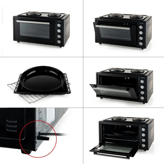 [parent_category] - Малки готварски печки - Готварска печка Muhler MC-6522, 65л, черна