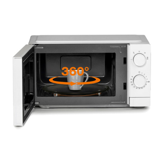 [parent_category] - Микровълнови фурни - Микровълнова печка Gorenje MO20CE1W5, 20л , бяла
