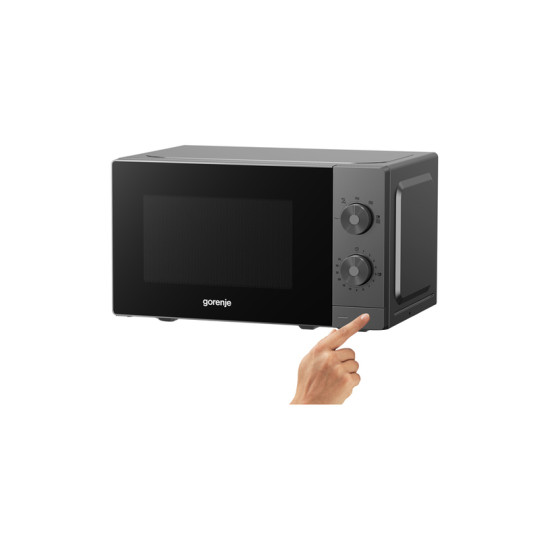 [parent_category] - Микровълнови фурни - Микровълнова печка Gorenje MO20E1T4, 20л , сива