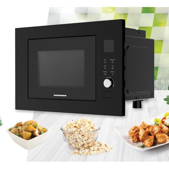 [parent_category] - Микровълнови фурни - Микровълнова фурна Heinner HMW-BI2360BK,за вграждане, 800 W, 23 литра