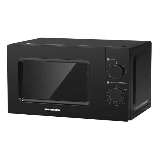 [parent_category] - Микровълнови фурни - Микровълнова фурна Heinner HMW-MD20MBK, 700W, 20л