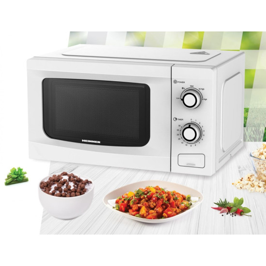 [parent_category] - Микровълнови фурни - Микровълнова фурна Heinner HMW-M2035SL, 700W, 20л