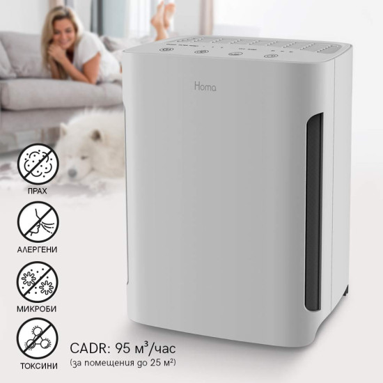 [parent_category] - Грижа за въздуха - Пречиствател за въздух HOMA HZ25UVI