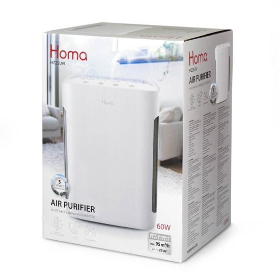[parent_category] - Грижа за въздуха - Пречиствател за въздух HOMA HZ25UVI