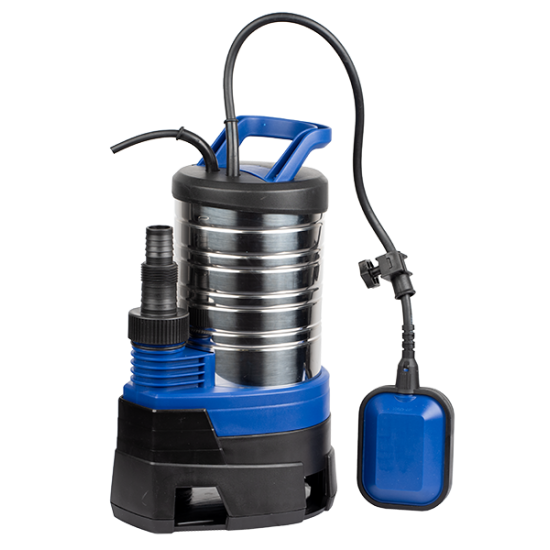 [parent_category] - Потопяеми помпи - Потопяема дренажна помпа за мръсна вода с външен поплавък и неръждаем корпус Gmax Q750B123I , 0.75kw